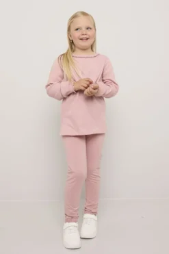 Leggings med blonder