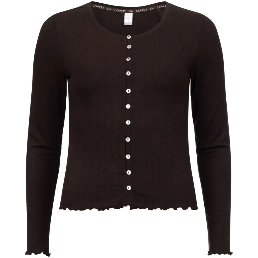 Loved cardigan rib