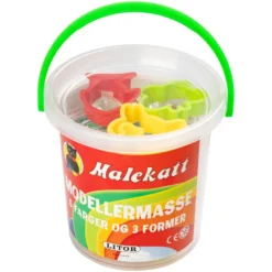 Malekatt modellermasse i bøtte