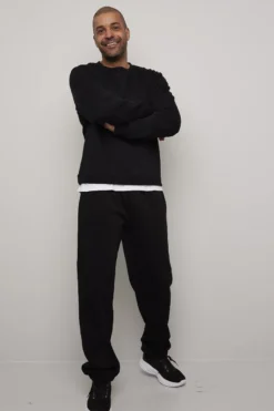 Mason joggebukse med strikk og snøring i livet