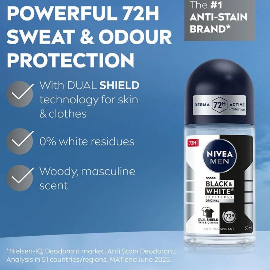 Men Deo B&W Power Roll-On