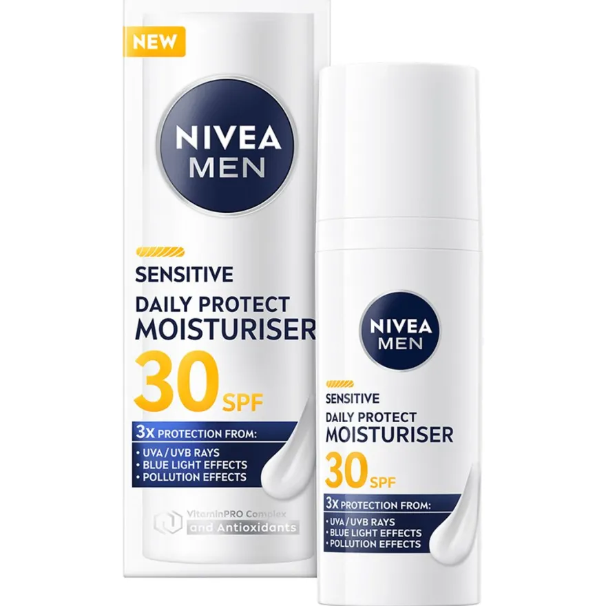Men Sensitive Daily Protect Moisturiser SPF 30