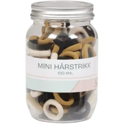 Mini hårstrikk i krukke