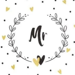 Mr&Mrs serviett 20pk
