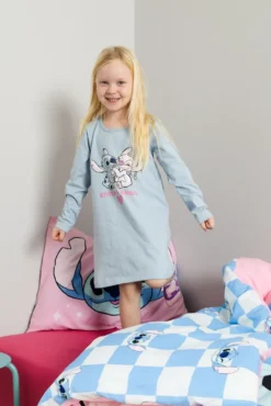 Nattkjole med søtt Angel og Stitch print