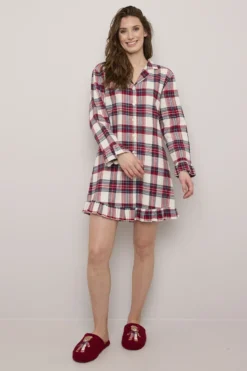Nattskjorte flanell
