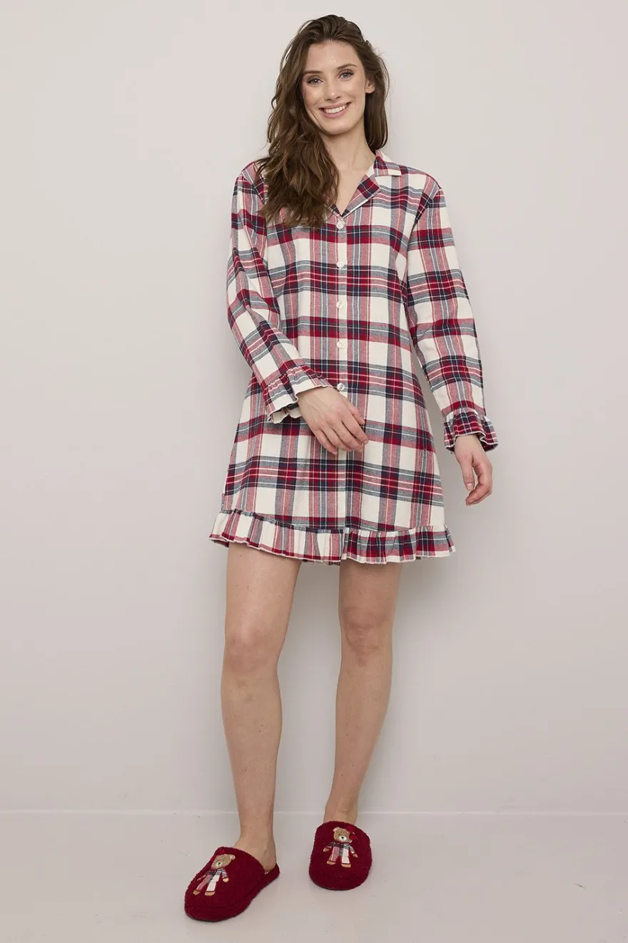 Nattskjorte flanell
