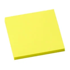 Notatblokk INFO 7,5x7,5cm neon gul