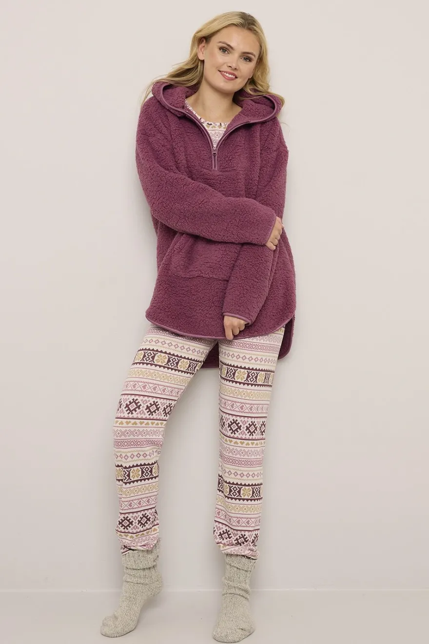 Oversize Hoodie Teddy Fleece