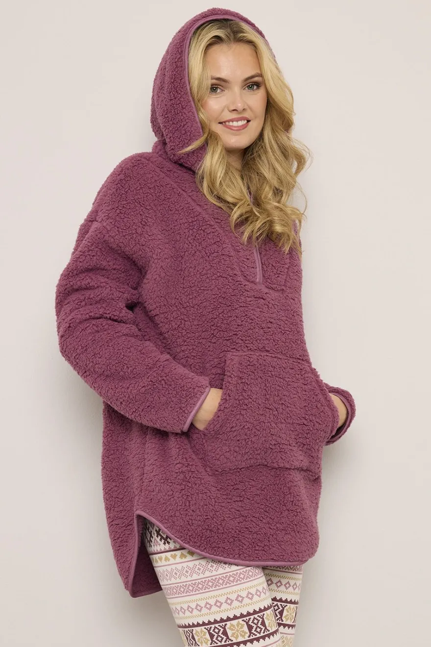 Oversize Hoodie Teddy Fleece