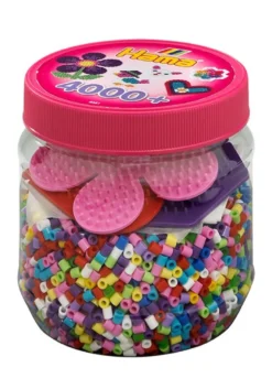 Perler og brett 4000 stk perler/ 3 brett