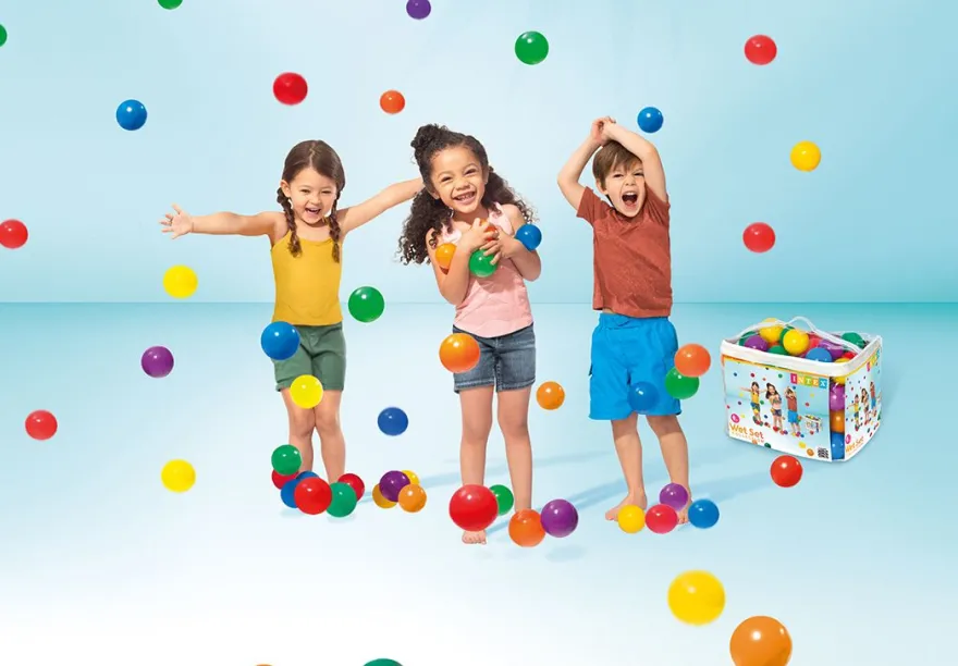Plastballer i bag