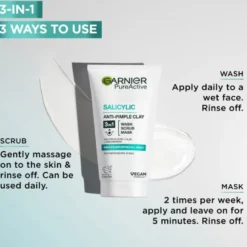 PureActive Salicylic 3in1 Anti-Pimple Clay Cleanser