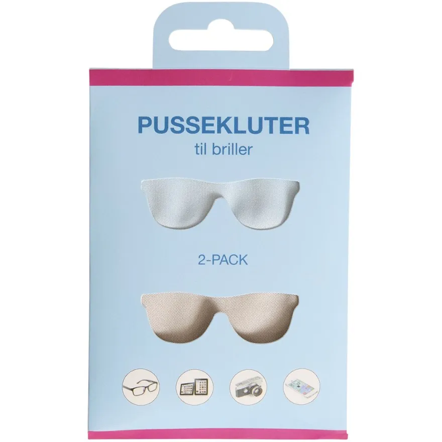 Pussekluter for briller 2pk