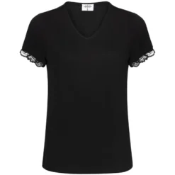 Pyjamas med korte ermer og trekvart bukse Lace