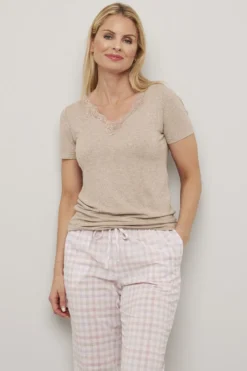 Pyjamastopp med korte ermer Alice