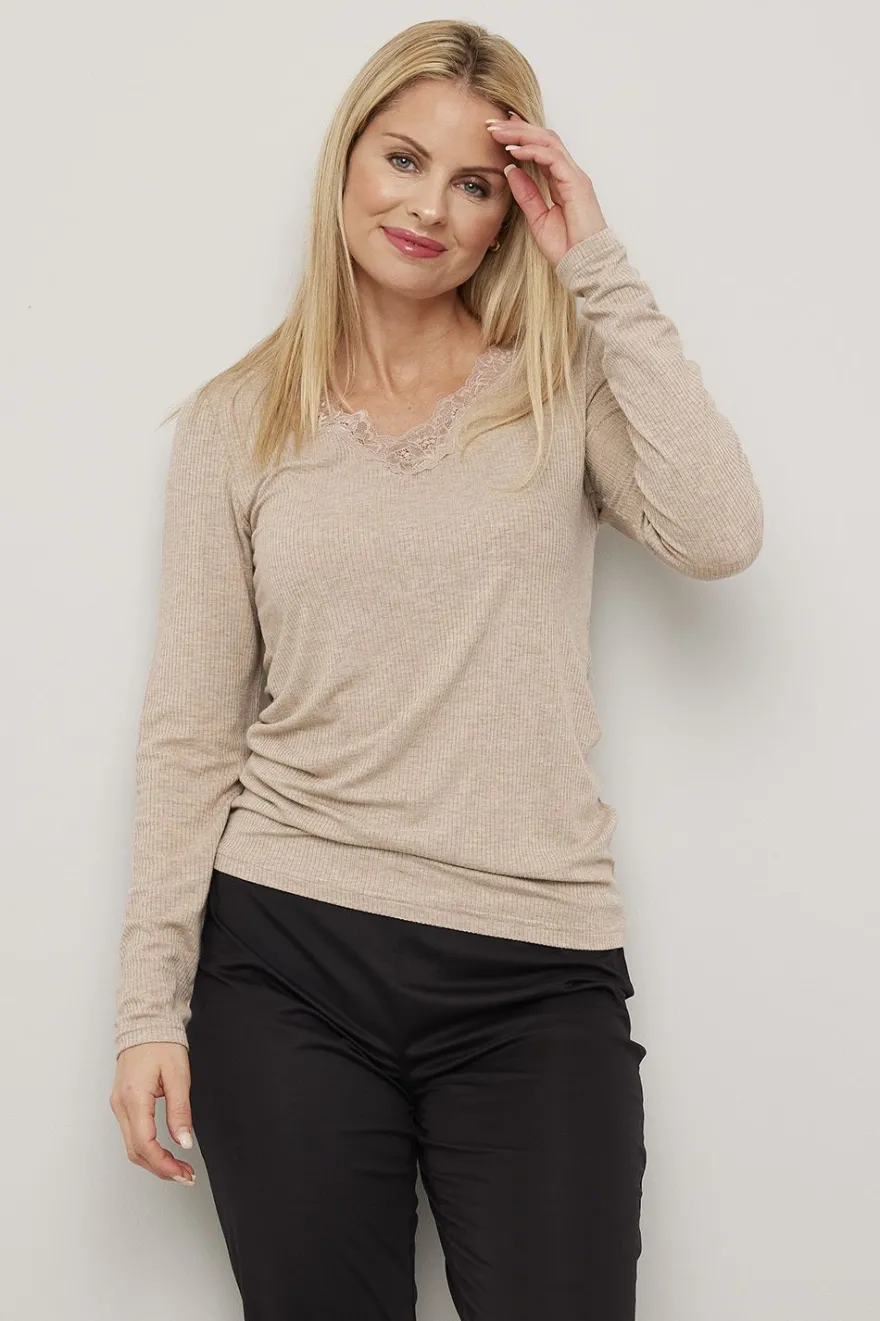 Pyjamastopp med lange ermer Alice