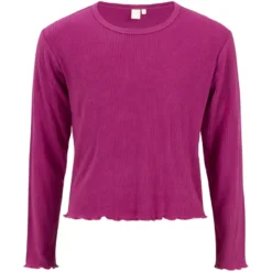 Ribbestrikket genser cropped Mira