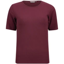 Ribbestrikket t-skjorte Poppy