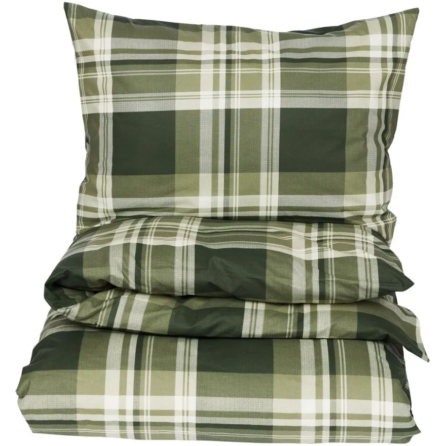 Sengesett Glatt 200x220 Klassisk rute