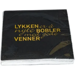 Serviett med tekst 12pk