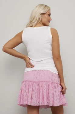 Singlet med satengbånd