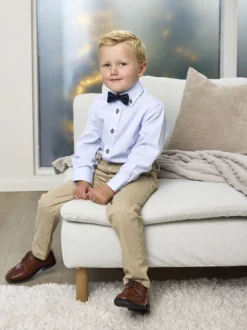 Skjorte easy care med button down krage og kontrast