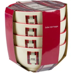 Skåler 4pk Hygge