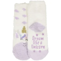 Sokker i chenille Unicorn