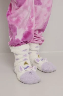 Sokker i chenille Unicorn