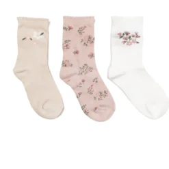 Sokker 3pk blomstermotiv