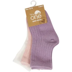 Sokker ribbestrikket 3pk