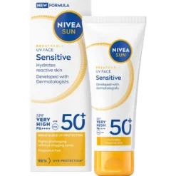 Sun UV Face Sensitive Cream SPF 50+, 40ml