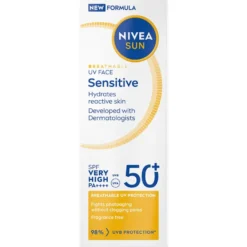 Sun UV Face Sensitive Cream SPF 50+, 40ml