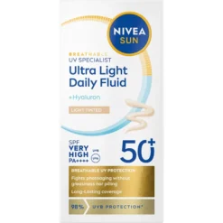 Sun UV Fluid Light Tinted 50+ 40ml