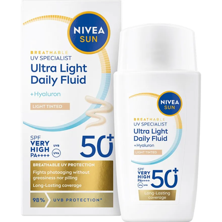 Sun UV Fluid Light Tinted 50+ 40ml