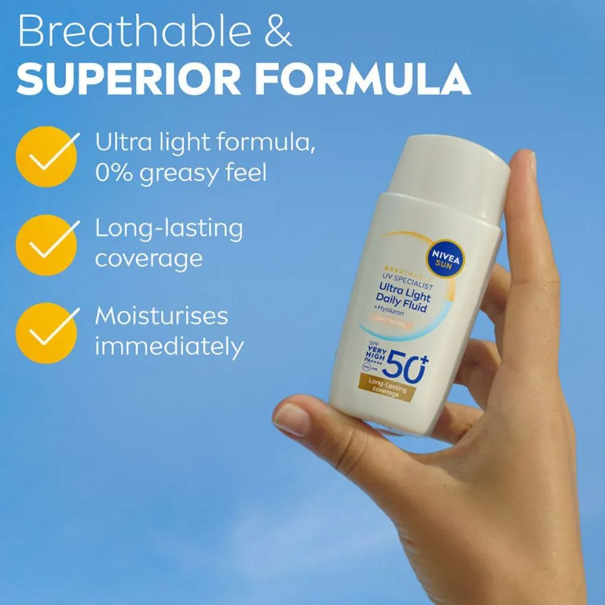 Sun UV Fluid Light Tinted 50+ 40ml