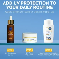 Sun UV Fluid Medium Tinted 50+,40ml
