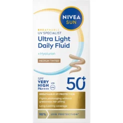 Sun UV Fluid Medium Tinted 50+,40ml