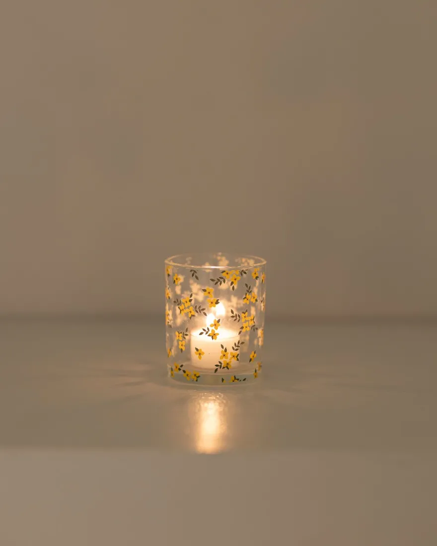 Telysglass Yellow 8x9 cm