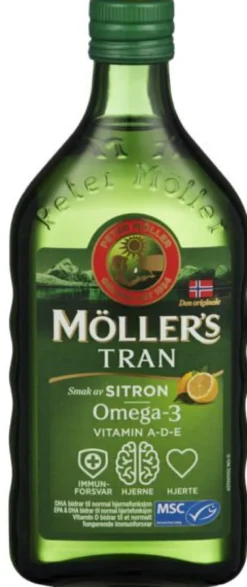 Tran med sitronsmak