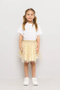 Tyllskjørt med hjerter
