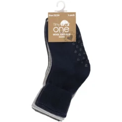 Ullsokker med antiskli 3pk