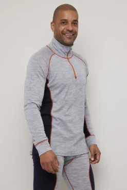 Ulltrøye med half-zip