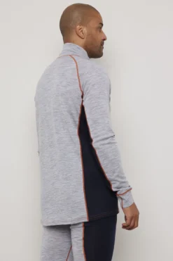 Ulltrøye med half-zip
