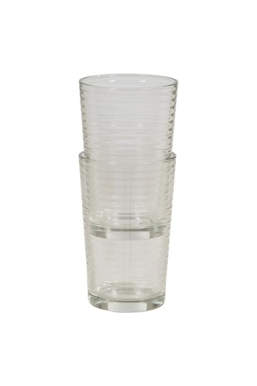 Vannglass 6pk rilllet 10,5 cm