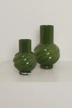 Vase i glass 28cm Spiral
