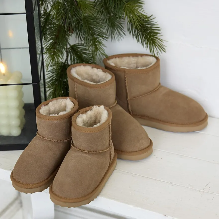 Vinterboots med saueskinn Benita