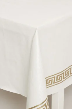 Voksduk Damask med bord