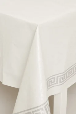 Voksduk Damask med bord